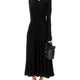 GATHERED MIDI DRESS