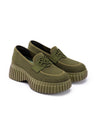 Gentleman Chunky Platform Loafers | Avocado / Black / Charcoal