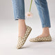 Geometrische Slip-On Loafers mit weicher Sohle – Damen Pendler-Schuhe