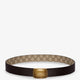 GG coated canvas belt