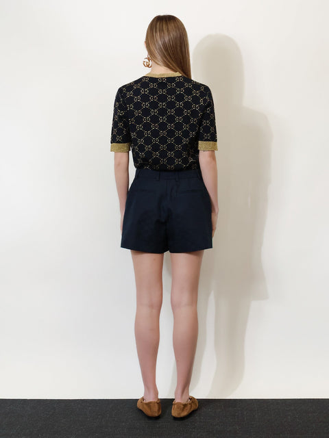 GG cotton blend shorts