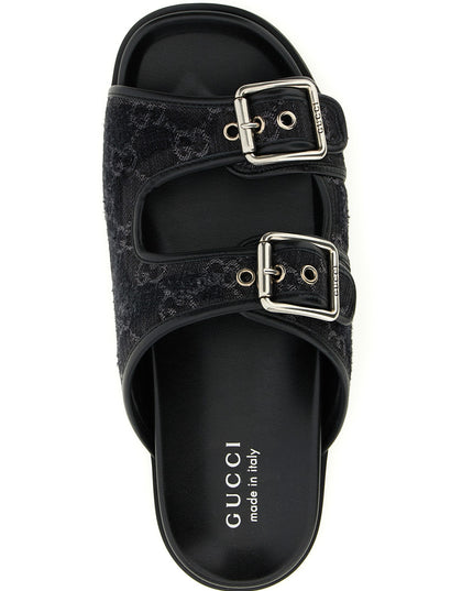 GG denim slides