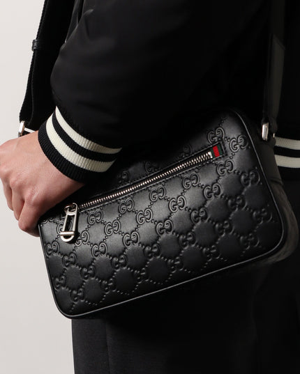 GG Emblem leather crossbody bag