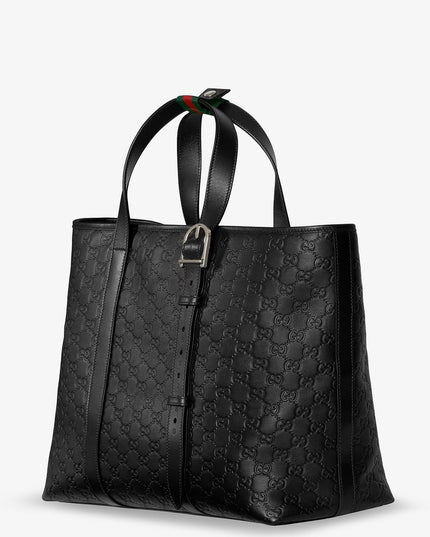 Gucci GG Emblem Shopping Bag – Leder mit GG-Prägung