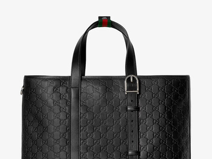 Gucci GG Emblem Shopping Bag – Leder mit GG-Prägung