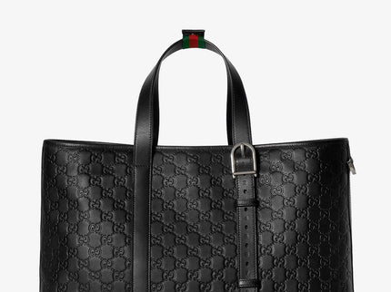 Gucci GG Emblem Shopping Bag – Leder mit GG-Prägung