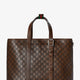 GG Emblem leather shopping bag