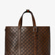 GG Emblem leather shopping bag
