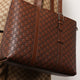 GG Emblem leather shopping bag
