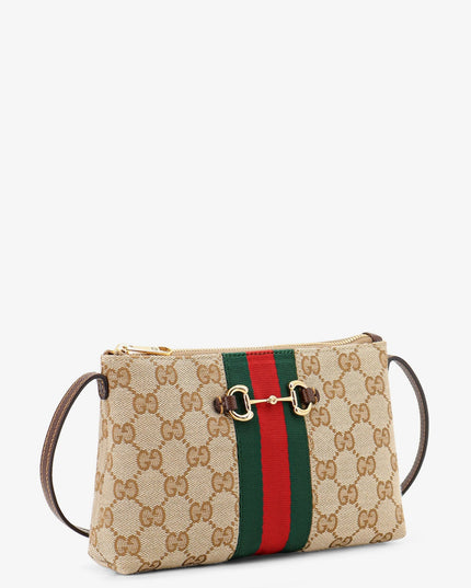 GG fabric crossbody with Nastro Web detail on the front