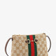 GG fabric crossbody with Nastro Web detail on the front