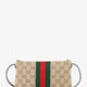 GG fabric crossbody with Nastro Web detail on the front