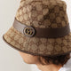 GG fabric Fedora hat