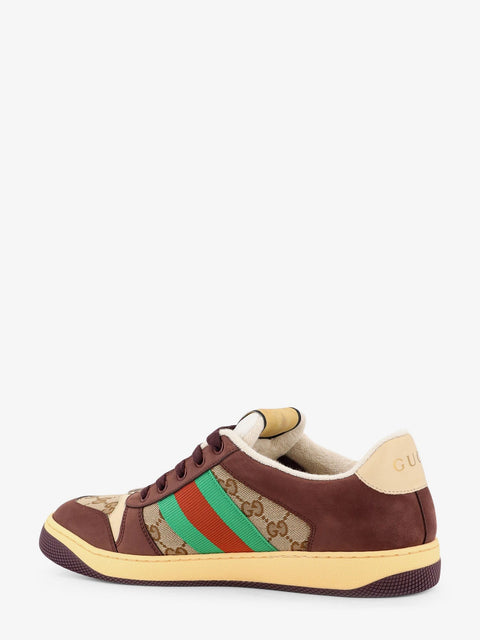 GG fabric leather sneakers