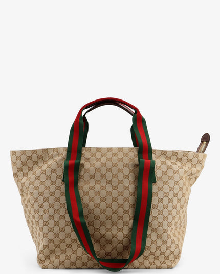 GG fabric shopping bag with Nastro Web handle detail