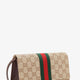 GG fabric shoulder bag with Nastro Web detail