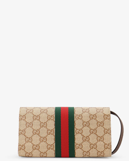 GG fabric shoulder bag with Nastro Web detail