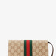GG fabric shoulder bag with Nastro Web detail