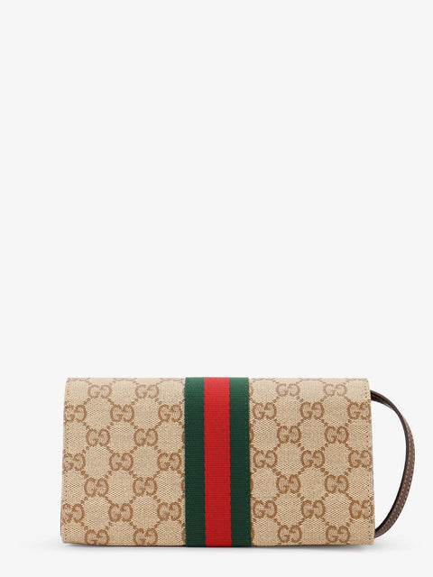 GG fabric shoulder bag with Nastro Web detail