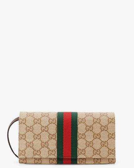 GG fabric shoulder bag with Nastro Web detail