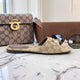 GUCCI GG Denim Sandalen mit metallenem Horsebit