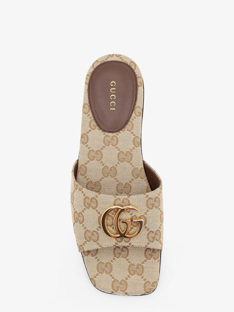 GG fabric slide sandals