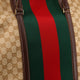 GG fabric travel bag with Web detail on the front