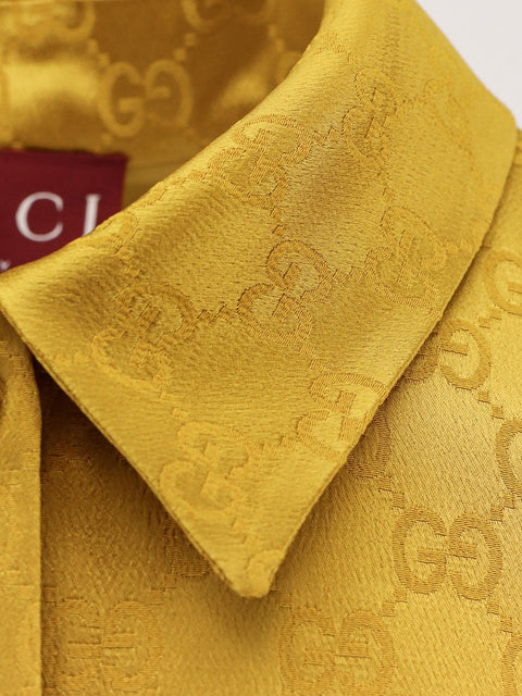 GG satin Chemisier Dress