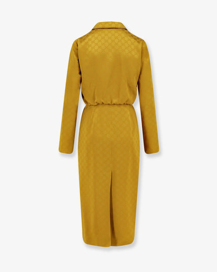 GG satin Chemisier Dress
