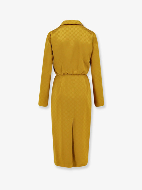 GG satin Chemisier Dress
