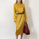 GG satin Chemisier Dress
