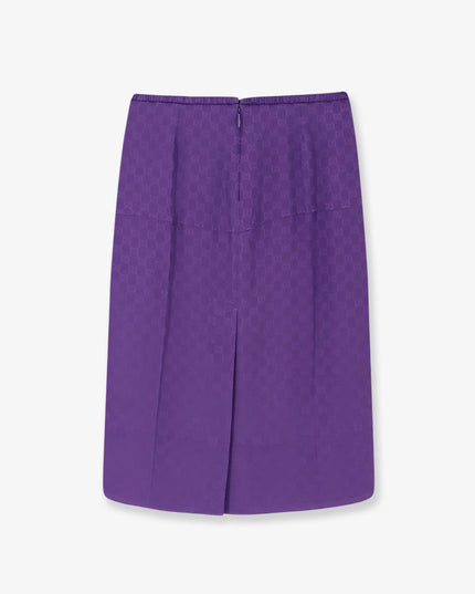 GG silk skirt