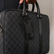 GG Supreme fabric and leather briefcase