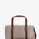 GG Supreme Fabric and leather travel bag with Web detail