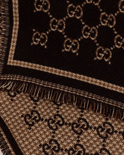 GG wool jacquard scarf