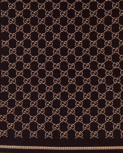 GG wool jacquard scarf
