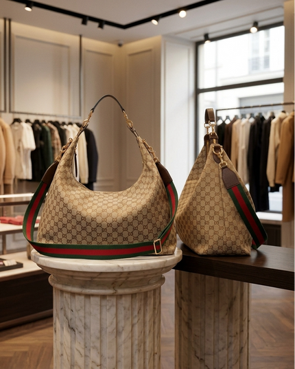 Gucci Schultertasche Brera GG Large aus Canvas