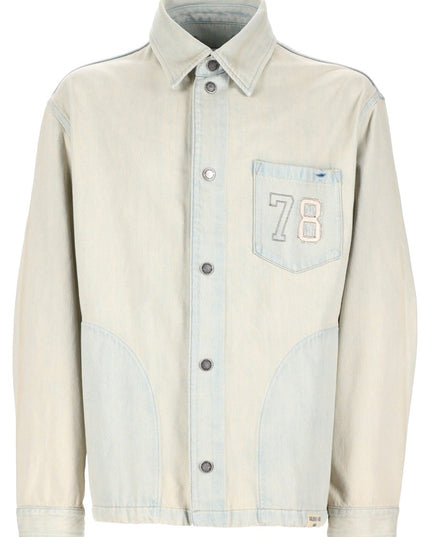 GIACCA IN DENIM CON TASCA RICAMATA