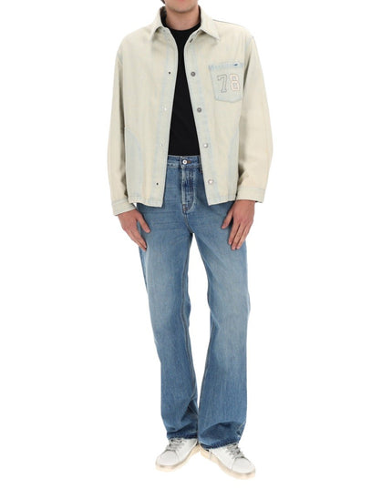 GIACCA IN DENIM CON TASCA RICAMATA
