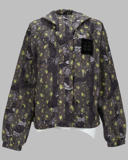 GIACCA IN NYLON LEGGERO CON STAMPA