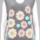 GILET CON APPLICAZIONI FLOREALI