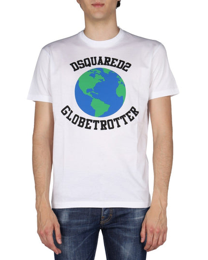 "GLOBETROTTER" T-SHIRT WITH PRINT