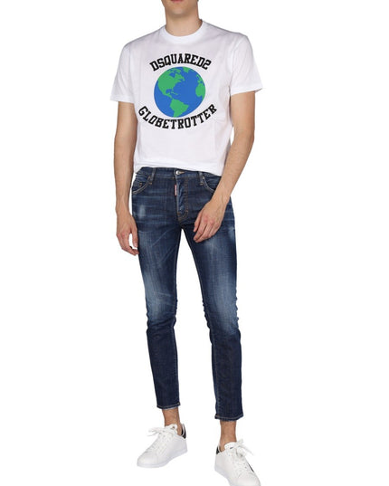 "GLOBETROTTER" T-SHIRT WITH PRINT