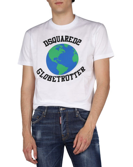 "GLOBETROTTER" T-SHIRT WITH PRINT
