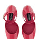 GLOSSY LEATHER PLATFORM PUMPS