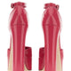 GLOSSY LEATHER PLATFORM PUMPS