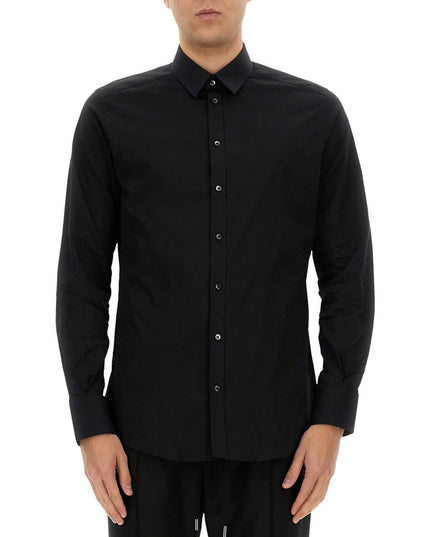GOLD POPLIN STRETCH SHIRT