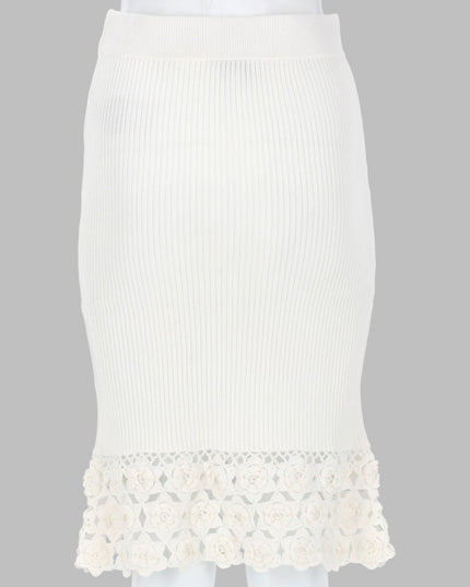 GONNA CON BORDO IN CROCHET