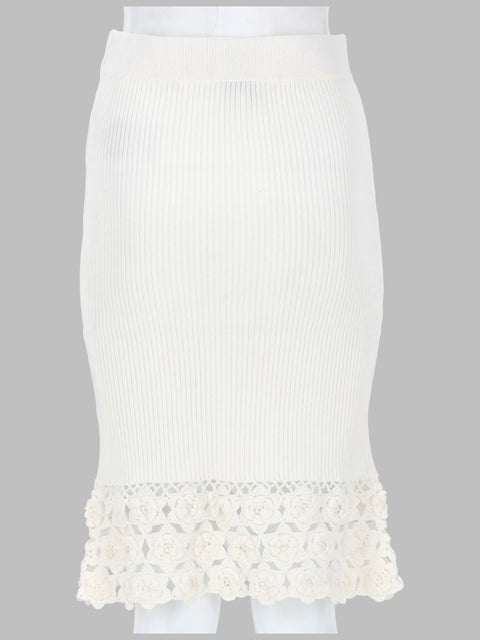 GONNA CON BORDO IN CROCHET