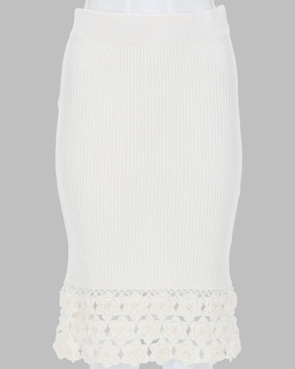 GONNA CON BORDO IN CROCHET